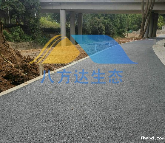 清远清晖路透水混凝土工程